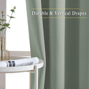 NICETOWN Blackout Sage Green Curtains & Drapes for Bedroom - Grommet Top Thermal Insulated Room Darkening Light/Sound Blocking Privacy Drapes for Living Room, 2 Panels, W52 x L63 by TinyTreasures Baby Boutique