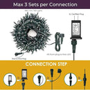 Soft Magic Twinkle Christmas String Lights 100 LED (Warm White) 36 FT, Plug in, Connectable Waterproof Green Wire, Decorations Indoor Outdoor Patio Yard Garden Wedding by GreenHaven Gardens