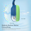 iClever BTH20 Active Noise Cancelling Headphones for Kids, 60H Play Time,Type C Fast Charging, Safe Volume 80dBA, Bluetooth5.4, Award-Winning Kids Headphones Wireless for iPad Tablet Airplane, Blue by TinyTreasures Baby Boutique