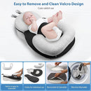 Baby Lounger,Pillow with Safety Straps, Dual-Function Removable Machine-Washable Pad, Lightweight & Portable（Gray） by TinyTreasures Baby Boutique