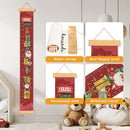 Personalize Name Baby Height Growth Chart, Christmas Theme Canvas&Wood Growth Chart for Wall Room Nursery Decor, Waterproof Measuring Wall Ruler, Wall Tape with Height Chart for Kids by TinyTreasures Baby Boutique
