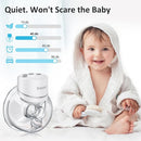 Wearable Breast Pump, Hands Free Breast Pump, Portable Electric Pump with LED Display, Ultra-Quiet and Pain Free- 4 Modes & 12 Levels, 24mm Flange, 2 PackPack by TinyTreasures Baby Boutique