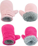 BAVST Baby Toddler Winter Mittens Girls Warm Fleece Lined Gloves Kids Sherpa Lined Mittens for Boys by TinyTreasures Baby Boutique