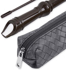 Recorder Instrument for Beginner Adults,8-Hole Soprano Descant Recorder Music Flute with Cleaning Rod & Case Bag For Home Entertainment(6-Woven Grey) by TinyTreasures Baby Boutique