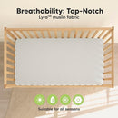 KeaBabies 2-Pack Muslin Crib Sheets for Boys, Girls - 100% Organic Cotton Fitted Baby Crib Mattress Sheet, Soft Breathable Standard Toddler Bed Cover Bedding Set, Neutral, Durable 52x28 (Greige) by TinyTreasures Baby Boutique