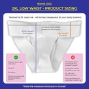 Women's Pelvic Support Belt ― Uterus Girdle for Prolapsed Bladder | Postpartum Recovery | Pain Relief | Low Waist (WHITE - XXL) by TinyTreasures Baby Boutique