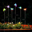 EiGreen 6 Pack Solar Garden Stake Lights Outdoor, Yard Figurine Stake Light, Flower Hummingbird Dragonfly Butterfly for Patio Yard Pathway Decoration (Garden) by GreenHaven Gardens