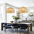Arturesthome 23.6" Weaving Bamboo Pendant Light for Kitchen Island, Wicker Chandelier, Handmade Woven Hanging Ceiling Light Lampshade for Living Room Bedroom by GreenHaven Gardens
