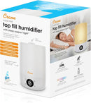 Crane Ultra-Quiet 3-in-1 Humidifier, Essential Oil Aroma Diffuser & Soothing Sleep Light - Compact 1.2 Gallon Capacity with Adjustable Night Light & Fragrance Tray - Ideal for Bedroom and Office by TinyTreasures Baby Boutique