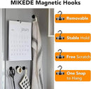 MIKEDE Black Magnetic Hooks Heavy Duty, 150LB+ Strong Neodymium Magnets for Refrigerator, Magnetic Hooks with Epoxy Coating for Hanging, Magnets with Hooks for Cruise, Home, Workplace - 10 Pack by CozyNest Decor