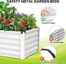 Large Outdoor Planter Boxes Kit Set of 2,6x3x1.5ft Galvanized Raised Bed Planter with Open-Ended Base Design, Elevated for Outdoor Plants, Durable Raised Bed for Gardening,Green by CozyNest Decor