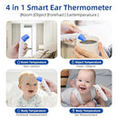 Berrcom 3 in 1 Forehead and Ear Thermometer Indoors Non-Contact Backlight Body Object Temperature Checking Sensor Touchless Digital Thermometer with Fever Alert by TinyTreasures Baby Boutique