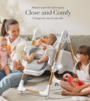 Mallify Convertible High Chairs for Babies and Toddlers, Height Adjustable Baby High Chair, High Chair with Removable Tray, Adjustable Backrest, Portable Baby Dinning Chair with Lockable Wheels by TinyTreasures Baby Boutique