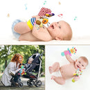 Baby Hanging Rattle, Wrist Rattles Foot Finder Rattle Sock, Hand and Feet Rattle Toy, Newborn Present Baby Shower Birthday Gift Set for0 3 6 9 12 24 to 36 Months Babies(12 E) by TinyTreasures Baby Boutique