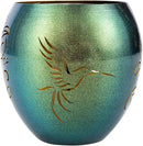 VEWOGARDEN Solar Lanterns Outdoor Waterproof Hummingbird & Plant Hollowed-Out Metal Lantern Solar Lights with Flickering Flame for Patio Porch Table, Green by GreenHaven Gardens