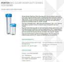 Pentair Pentek 166219 Big Clear Filter Housing, 1" NPT