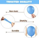 JOYIN 150 Pcs Light Blue Balloons, Different Sizes 18 12 10 5 Inch Light Blue Latex Balloon Arch Kit with Instruction for Birthday Party Graduation Wedding Holiday Decoration by TinyTreasures Baby Boutique