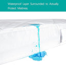Zippered Crib Mattress Protector - Waterproof Crib Mattress Encasement, Breathable and Absorbent, 6 Sides Fully Encased Cover by TinyTreasures Baby Boutique