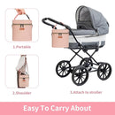 Mancro Baby Bottle Bag for Breastmilk, Breast Milk Cooler Bag with Ice Pack Fits 4 Milk Bottles Up to 9 Ounce with Adjustable Shoulder Strap, Lnsulation Breast Milk Cooler Travel Gifts, Pink by TinyTreasures Baby Boutique