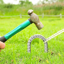 Rebar-Stakes-12-Inch, Ground Stakes Heavy Duty U-Hook Galvanized Anti-Rust Heavy Duty Ground Anchors for Garden Dog Fence Chicken Coop Christmas Decorations Deer Fence 12pcs by CozyNest Decor