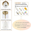 Modern Gold Pendant Light 3 Pack Brushed Brass Mid Century Chandelier White Cylinder Glass Shades Adjustable Rods Farmhouse Ceiling Hanging Lighting Fixture Kitchen Island Dining Room Bedroom by CozyNest Decor