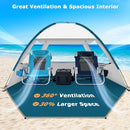 COMMOUDS Beach Tent Sun Shade for 3/4-5/6-7/8-10 Person, UPF 50+ Beach Sun Shelter Canopy Tent, Lightweight, Easy Set Up and Carry by TinyTreasures Baby Boutique