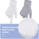 Geyoga 2 Pairs Women's Winter Touch Screen Gloves Soft Warm Fleece Lined Knit Elastic Cuff Winter Texting Gloves by TinyTreasures Baby Boutique