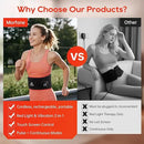 Morfone Red Light Therapy Belt, Cordless Infrared Light Therapy Pad for Body Heating Vibration Rechargeable Waist Wrap with Controller/Timer, 660nm&850nm, for Back Shoulder Muscle Pain Relief by CozyNest Decor