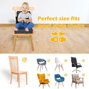 Toddler Booster Seat for Dining Table, Booster Seat for Table, 12.6x3.34 Inch Portable High Chair for Travel, HOSEASCA Compact Lightweight Travel Booster Seat with Adjustable Straps for Baby(Black) by TinyTreasures Baby Boutique