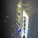 H&D HYALINE & DORA Gazing Ball Spiral Tail Crystal Suncatcher, Rainbow Maker Crystal Beads Decor Sun Catcher Hang with Hook for Window Indoor Outdoor by GreenHaven Gardens
