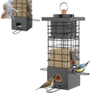 KRUOO Metal Squirrel Proof Bird Feeder for Outdoors Hanging,Wild Bird Feeders for Outside, 2.5 lb Capacity by CozyNest Decor