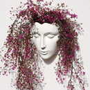 Face Vase,Ceramic Female Form Vase,Modern Sculpture White Planter Pot,Human Face Dried Flower Shaped Vase,Wall Hanging Plant Pot for Home Decor Centerpieces, Office or Outdoor Hanging Decor by GreenHaven Gardens