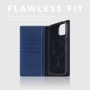 D8 Full Grain Leather Wallet Case for iPhone 15 Plus - [2-in-1] Handcrafted Detachable Diary Style with Magnetic MagSafe Back Cover, Gift Box Included (Navy Blue) by TinyTreasures Baby Boutique