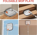 Mop and Bucket Set, Spin Mop with Self Seperates Dirty Water System, Square Mops for Floor Cleaning, 360 Rotating Foldable Standing Mop Head, Versatile Mops for Walls (Mop Bucket with 2 Pads) by CozyNest Decor