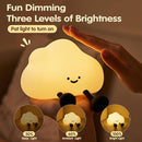 Cloud Night Light for Kids, Adorable Touch Night Lamp Silicone Dimmable LED Nightlight for Nursery Rechargeable Bedside Night Lights for Bedrooms Breastfeeding by TinyTreasures Baby Boutique
