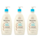 Aveeno Baby Gentle Body Wash & Shampoo with Natural Oat Extract, Tear-Free, Paraben-Free & Phthalate-Free Formula for Baby’s Sensitive Hair & Body, Lightly Scented, 18 fl. oz, 3 Pack by TinyTreasures Baby Boutique