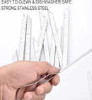 17 Inch Long Stainless Steel Skewers for Kabobs,HONSHEN Flat Shish Kabob Barbecue Skewers with Storage Bag - Metal BBQ Skewers for Grilling Meat, Chicken, Shrimp, Vegetables - 10 Pack by GreenHaven Gardens