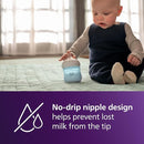 Philips Avent Natural Baby Bottles with Natural Response Nipples (Slow Flow, Flow 2), 4oz, Blue, 4-Pack, SCY900/24 by TinyTreasures Baby Boutique