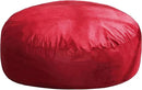 Hobestluk 6FT Bean Bag Chair Bean Bag Chairs for Adults Giant Bean Chairs with Velvet Cover, Memory Foam BeanBag Chair Fluffy BeanBag Chairs for Living Room, Bedroom- Red (70" x 70" x 15") by CozyNest Decor