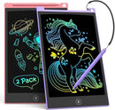 TECJOE 2 Pack 10 Inch LCD Writing Tablet, Colorful Doodle Board Electronic Drawing Pads, Kids Travel Games Learning Toys Christmas Birthday Gifts for 3 4 5 6 7 Year Old Boys Girls Toddlers by TinyTreasures Baby Boutique