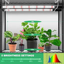 2-Pack, T10 Vertical Grow Light, 6000K Full Spectrum Desktop Plant Light 18.9",Hung or Stood, with 3 Modes & 5 Dimming Levels, Suitable Small & Medium Plants Indoors, Auto On Off Timing 4/8/12/18Hrs by GreenHaven Gardens
