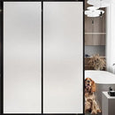 Window Privacy Film with Installation Tools, Static Cling, Anti UV, Heat Control, Ideal for Home Shower Office Glass Door (White Frosted, 17.5X118.1Inch) by CozyNest Decor
