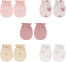 5 Pairs Baby Not Scratch Mittens 0-6 Months New Born Boy Girl Gloves Cute Infant Accessories by TinyTreasures Baby Boutique