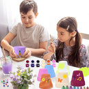 FULAIERGD 3 Pack Wind Chime Making Kit for Kids- Wind Chime Craft Painting Kit-Ceramic Pot, Bells, Stencils and Beads DIY Crafts Gifts for End of Year Student, Christmas, Birthday, Summer Decor by TinyTreasures Baby Boutique