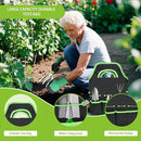 11Pcs Heavy Duty Gardening Tool Set, Shovel Stainless Steel with Non-Slip Rubber Grip, Canvas Storage Bag for Women Gardeners Pruning Shears Plant Care Weeding Tools by GreenHaven Gardens