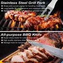 POLIGO 29 PCS BBQ Grill Accessories Stainless Steel BBQ Tools Grilling Tools Set with Storage Bag for Fathers Day Dads Birthday Presents - Camping Grill Utensils Set Ideal Grilling Gifts for Men Women by GreenHaven Gardens