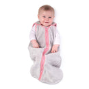 baby deedee Sleep Nest Teddy Baby Sleeping Bag, Gray Bubble Gum, Small (0-6 Month) (168) by TinyTreasures Baby Boutique