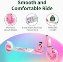 BELEEV V2 Scooters for Kids with Light-Up Wheels & Stem & Deck, 2 Wheel Folding Scooter for Girls Boys, 3 Adjustable Height, Non-Slip Pattern Deck, Lightweight Kick Scooter for Children Ages 3-12 by TinyTreasures Baby Boutique