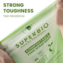 SUPERBIO 2.6 Gallon Compostable Food Waste Bags, 100 Count, 1 Pack, Flat Top Food Scrap Bags， ASTM D6400，Certified by BPI and OK compost INDUSTRIAL,9.84L by GreenHaven Gardens