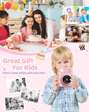 Kids Camera Instant Print for Girls Ages 3-14, 3-inch HD Screen Camera for Kids with Printing Paper, 1080P Digital Toddler Toys for 4 5 6 7 8 9 10 11 12 Years Old (Pink) by TinyTreasures Baby Boutique